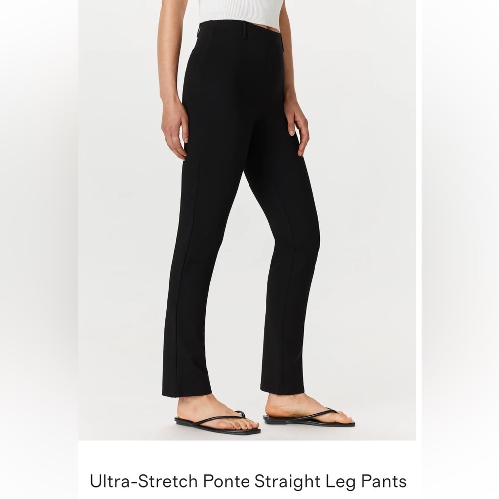 Quince Navy Ultra Stretch Pointe Straight Leg Pants